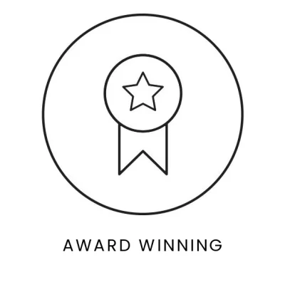 Icon saying award winning