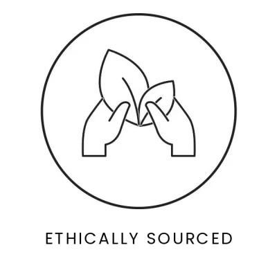 Icon saying ethically sourced